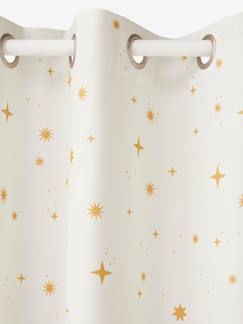 Linge de maison et décoration-Décoration-Rideau-Rideau à œillets occultant imprimé étoile