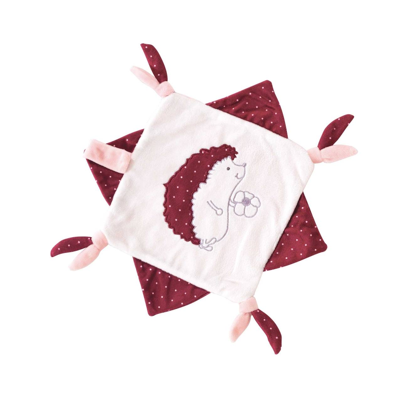 Doudou Plat Hérisson Rosa