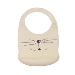 Puériculture-Repas-Bavoir silicone récupérateur pour bébé
