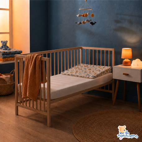 Pack matelas bébé 60x120 cm + plan incliné coton sweety - confort souple et position idéale Bleu+Rose 5 - vertbaudet enfant 