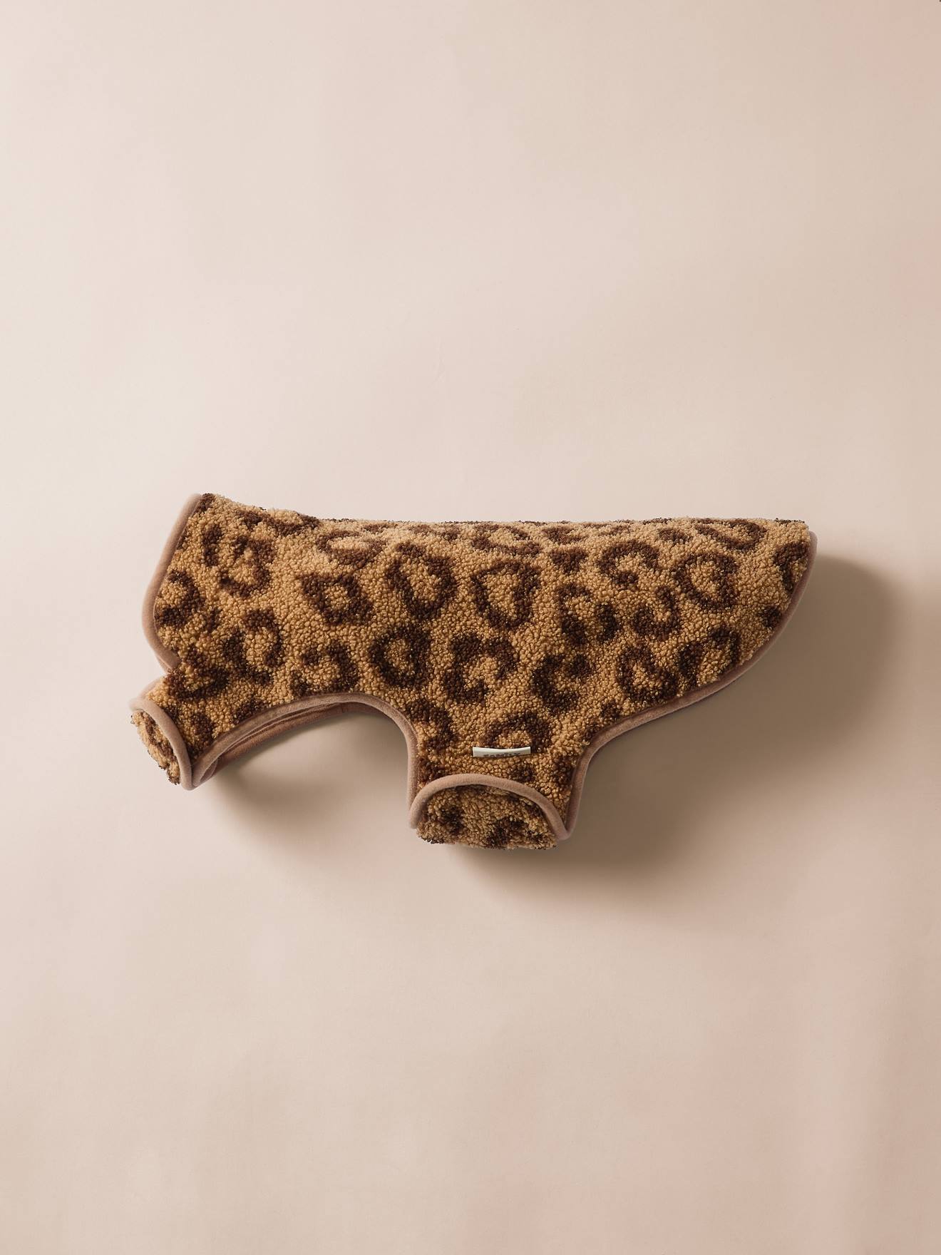 Manteau sherpa pour chien cappuccino