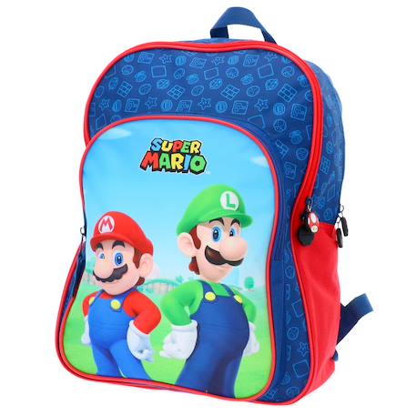 Garçon-Accessoires-Fourniture scolaire-Sac à dos scolaire garçon super mario 2 compartiments