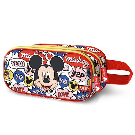 Trousse mickey mouse 3d 22 cm - 2 cpt  - vertbaudet enfant