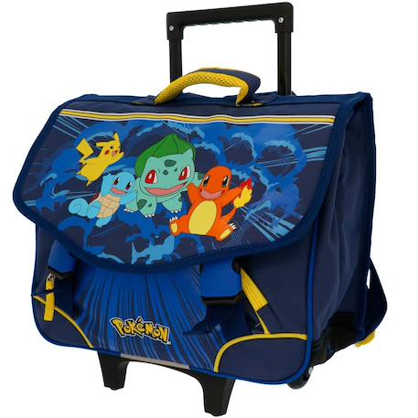 Garçon-Accessoires-Cartable à roulettes garçon pokemon 2 compartiments