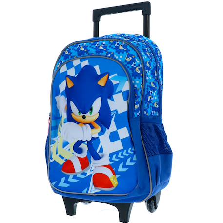Garçon-Sac à dos à roulettes garçon sonic