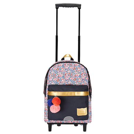 Cartable à roulettes fille 2 compartiments  - vertbaudet enfant
