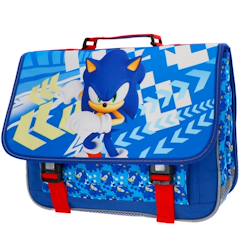 Cartable garçon sonic 2 compartiments  - vertbaudet enfant