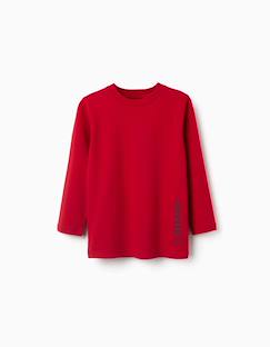 Garçon-T-shirt, polo, sous-pull-T-shirt-T-shirt en coton à manches longues avec imprimé zy
