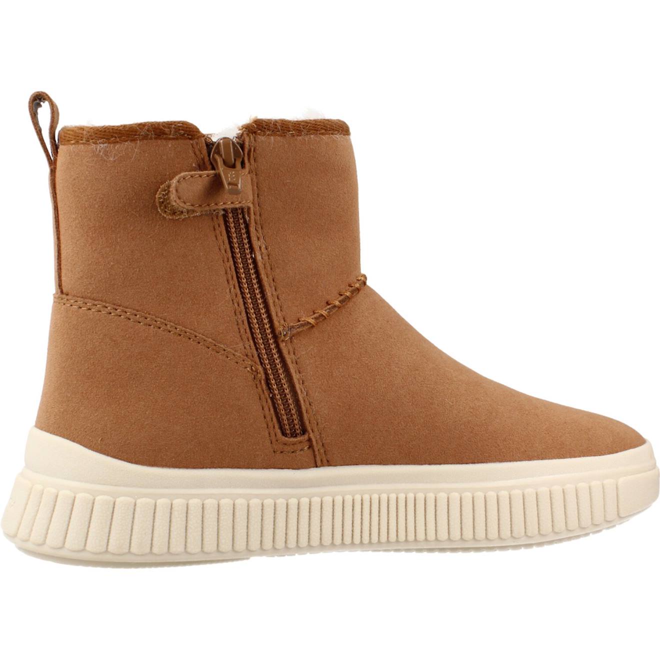 Bottines Fille Zippées J Laquinny Beige