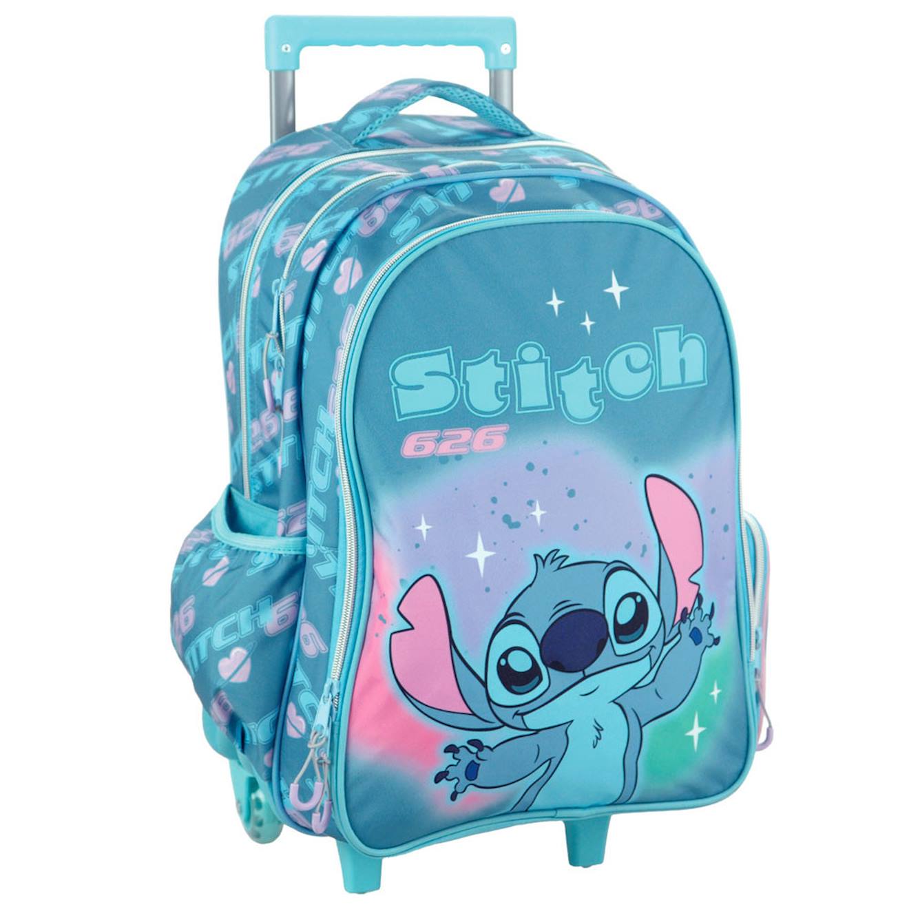 Sac À Dos À Roulettes Fille Lilo & Stitch 2 Compartiments Multicolore