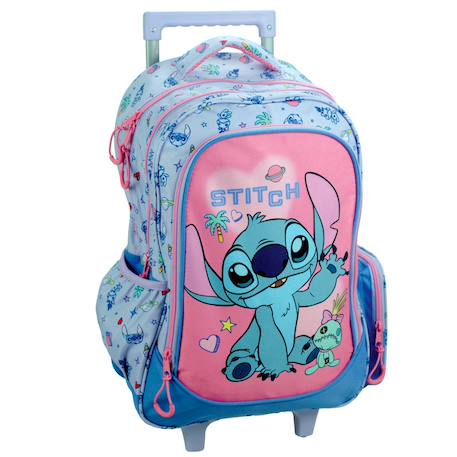 Fille-Sac à dos à roulettes fille lilo & stitch 2 compartiments