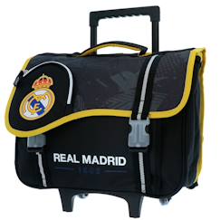 Cartable à roulettes garçon real madrid cf 2 compartiments  - vertbaudet enfant