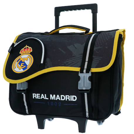 Garçon-Cartable à roulettes garçon real madrid cf 2 compartiments