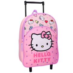 Sac à dos à roulettes fille hello kitty 1 compartiment  - vertbaudet enfant