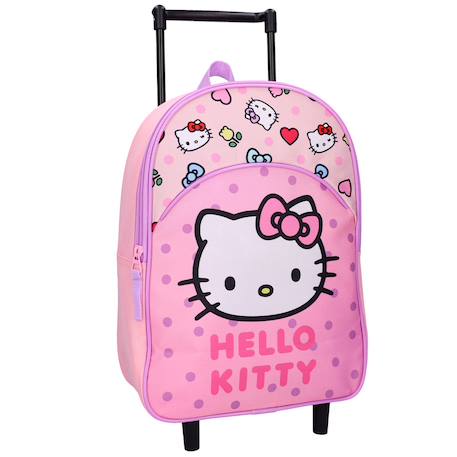 Sac à dos à roulettes fille hello kitty 1 compartiment  - vertbaudet enfant