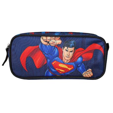Trousse scolaire garçon superman 2 compartiments  - vertbaudet enfant