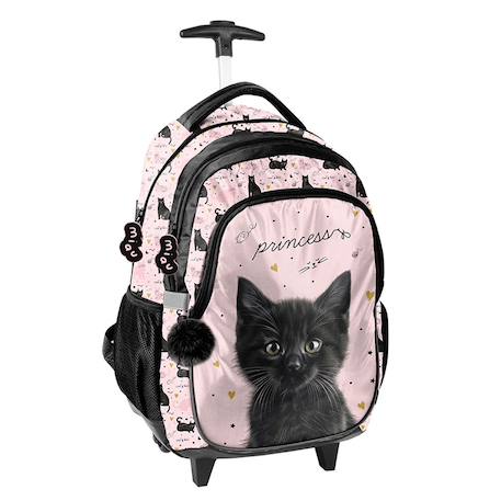 Fille-Accessoires-Fourniture scolaire-Cartable à roulettes fille chiens et chats 2 compartiments