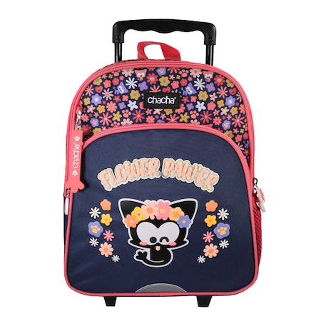Fille-Accessoires-Fourniture scolaire-Cartable-Cartable à roulettes fille chiens et chats 1 compartiment