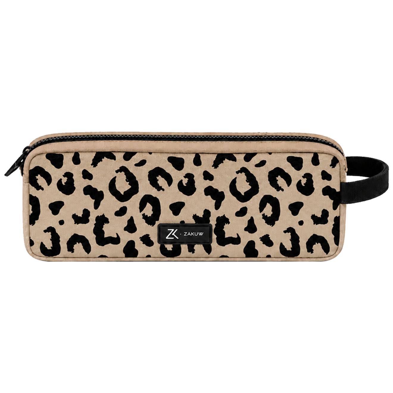 Trousse Scolaire Zoé Sauvage Beige Rosé, Noir