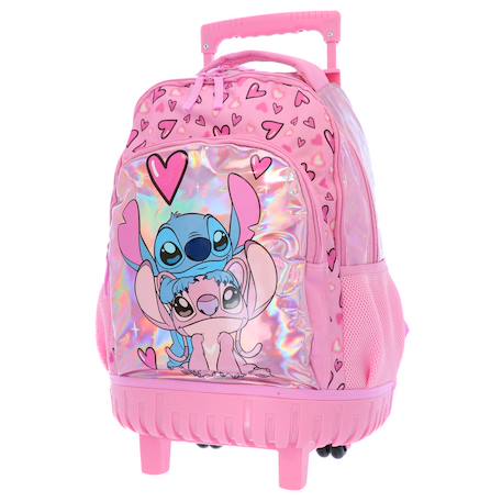 Fille-Sac à dos à roulettes fille lilo & stitch 2 compartiments