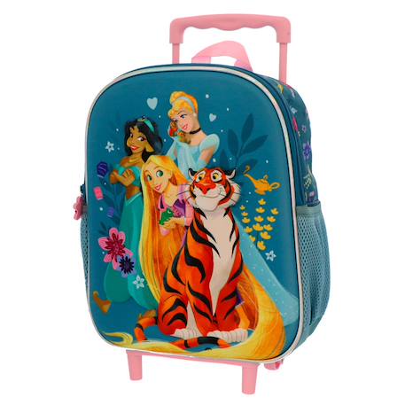 Fille-Accessoires-Fourniture scolaire-Sac à dos à roulettes fille disney princesses