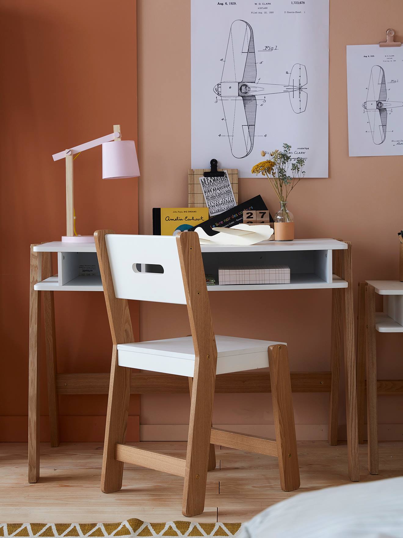 Bureau enfant ARCHITEKT blanc/bois Bureau enfant ARCHITEKT blanc/bois