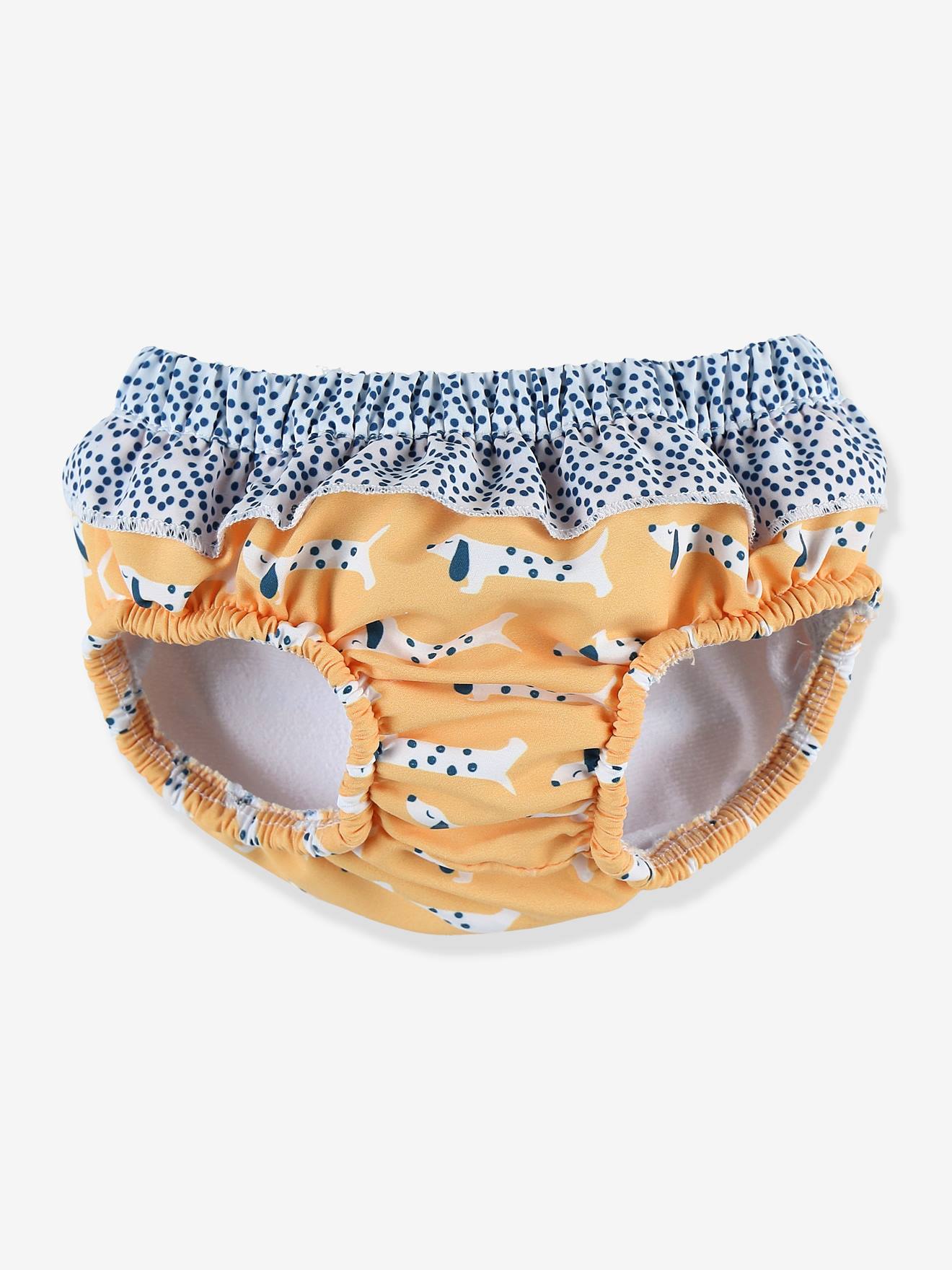 Culotte de bain double protection ARCHIMEDE jaune