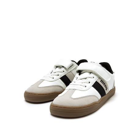 Sneakers garçon synthétique fermeture adhésive barefoot Blue+White 12 - vertbaudet enfant 