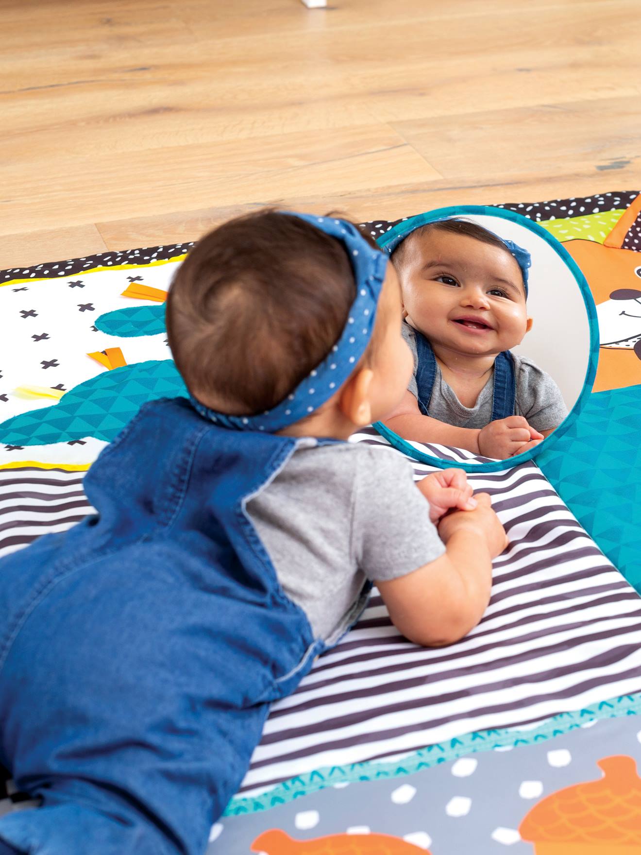 Tapis de jeu multi activités sensoriel Géant Infantino vert (Infantino) - Image 2