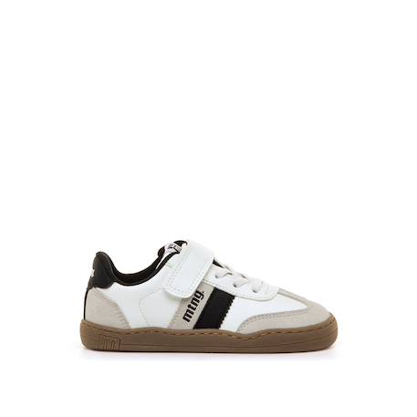 Sneakers garçon synthétique fermeture adhésive barefoot Blue+White 7 - vertbaudet enfant 