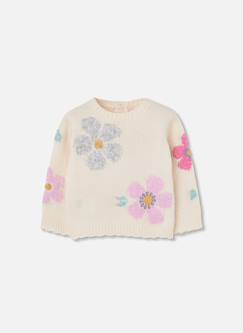 Pull fille imprimé fleurs  - vertbaudet enfant