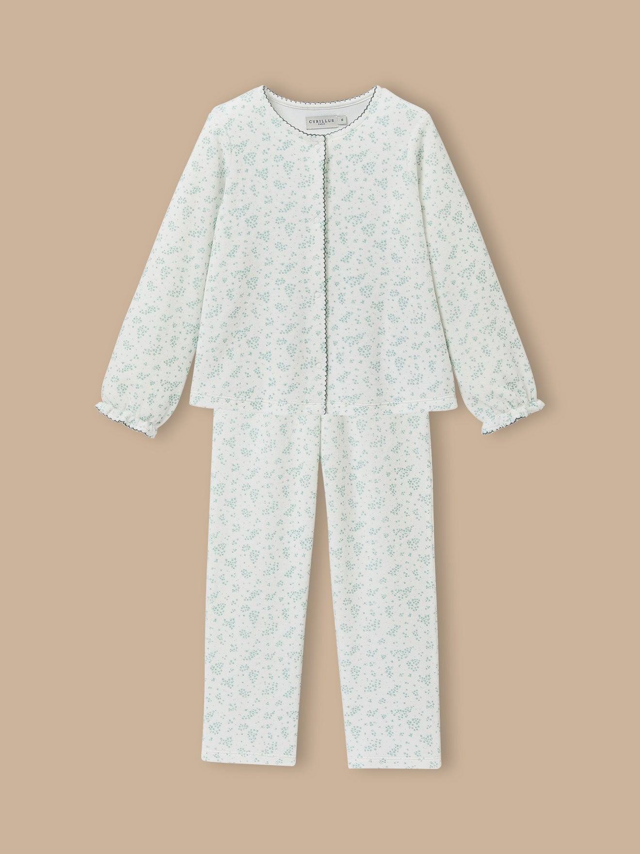 Pyjama En Velours Imprimé Fille Imprimé Aurora