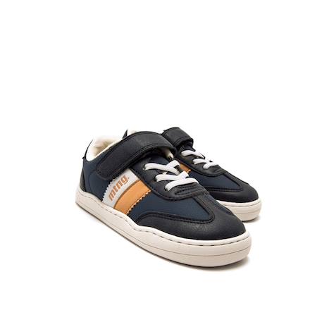 Sneakers garçon synthétique fermeture adhésive barefoot Blue+White 6 - vertbaudet enfant 