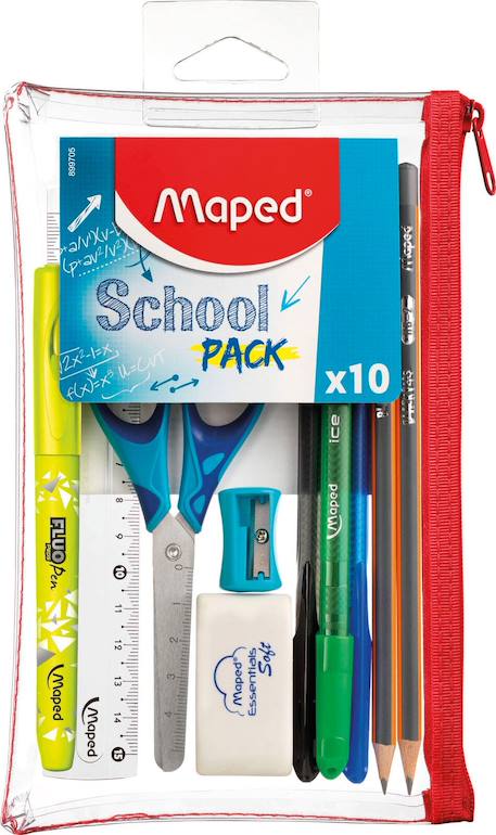 Fille-Trousse transparente school