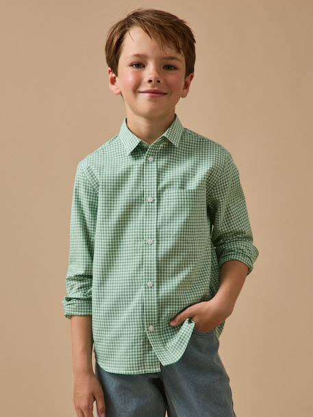 Chemise à petits carreaux garçon  - vertbaudet enfant
