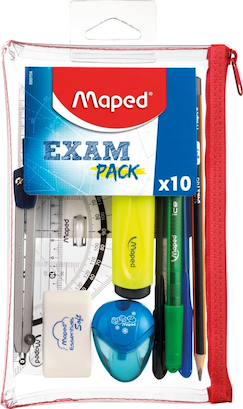-Trousse transparente exam pack