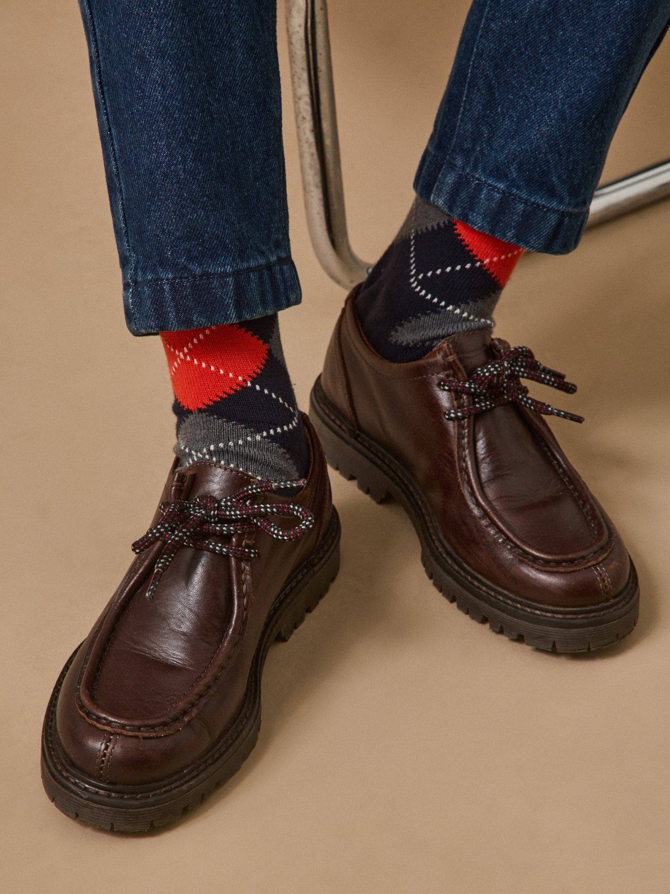 Derbies Cuir Garçon Chocolat