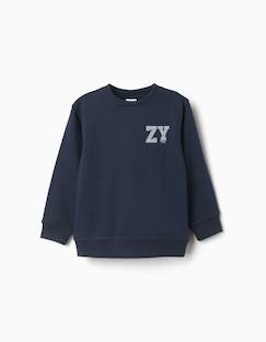 Sweat en molleton avec imprimé zy en relief  - vertbaudet enfant