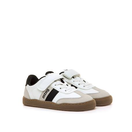 Sneakers garçon synthétique fermeture adhésive barefoot Blue+White 10 - vertbaudet enfant 