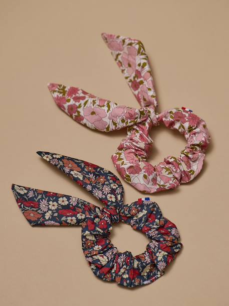Fille-Chouchou en tissu liberty par lot de 2