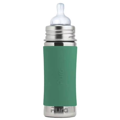 Pura - Biberon En Inox 325 Ml - Mint Vert