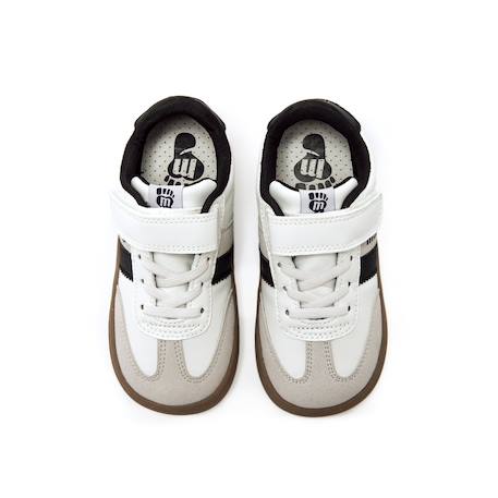 Sneakers garçon synthétique fermeture adhésive barefoot Blue+White 8 - vertbaudet enfant 