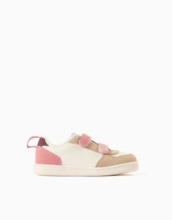 Chaussures-Baskets bi-matière à scratch zy move