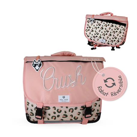 Fille-Cartable réversible 2 compartiments Crush - 38 cm