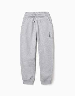 Pantalon de jogging ajusté en molleton avec poches et imprimé zy  - vertbaudet enfant