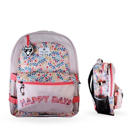 Sac à dos scolaire réversible 2 compartiments  Happy Blush  - vertbaudet enfant