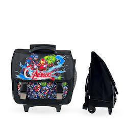 Cartable à roulettes 2 compartiments Marvel Avengers - 38 cm  - vertbaudet enfant