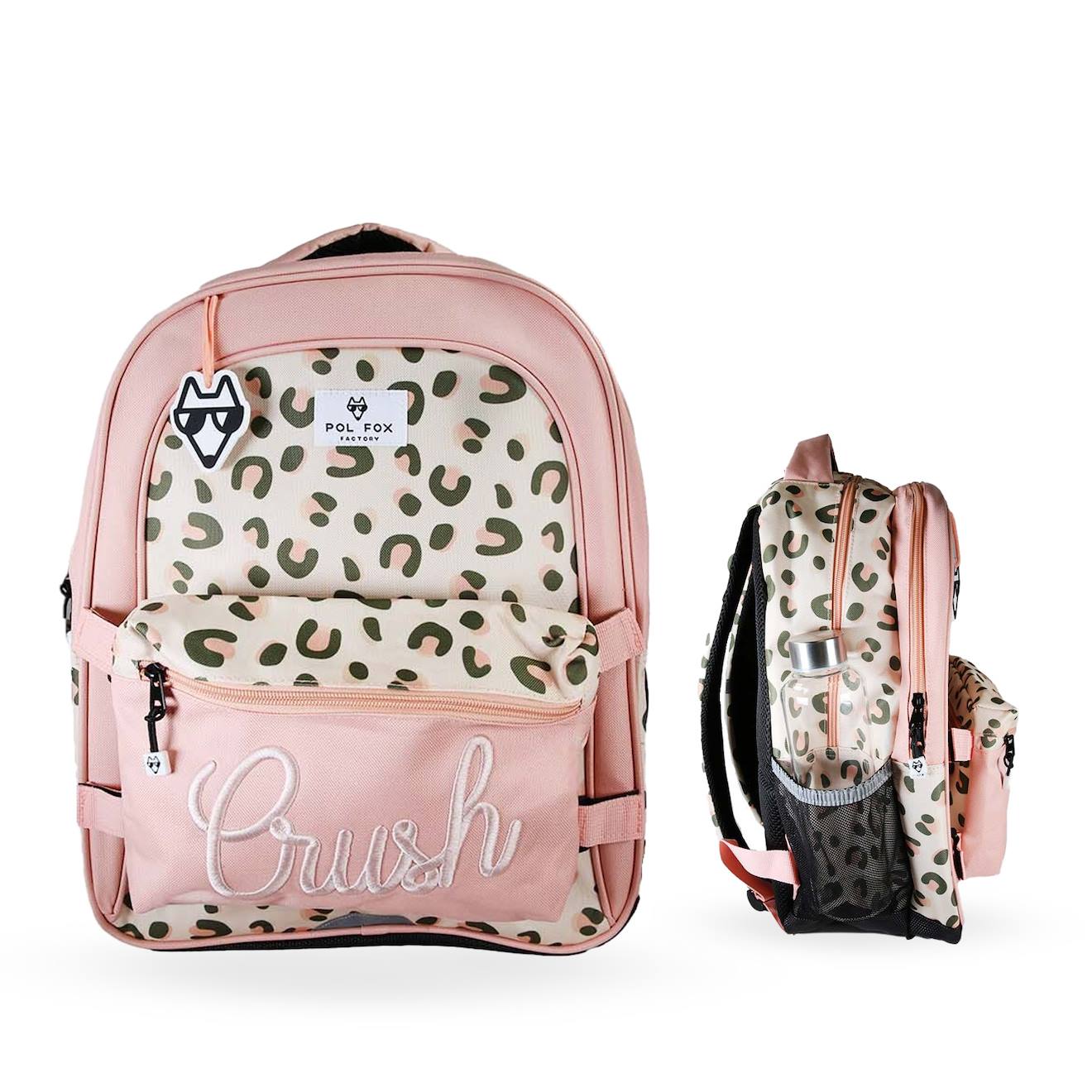 Sac À Dos Scolaire Réversible 2 Compartiments Crush Rose