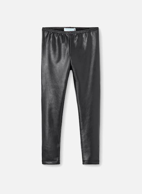 Fille-Legging fille simili cuir