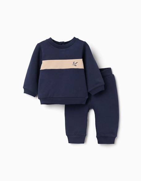 Bébé-Ensemble sweat et pantalon de jogging en coton peigné